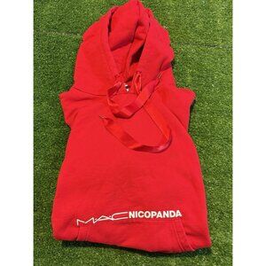 Nicopanda hoodie womens large red MAC sweatshirt culture streetwear 2